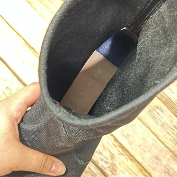 Stuart Weitzman Black sock  Rapture Heeled Boots - Picture 9 of 10